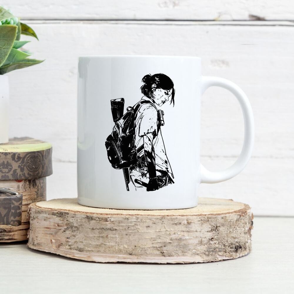 The Last of Us 15 oz Coffee Mug Ellie Joel Tv Show Game Mushroom Zombies 18